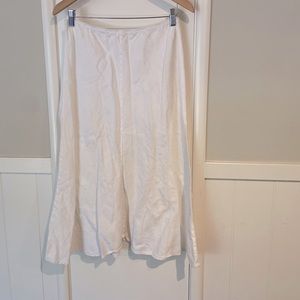 Eileen Fisher white linen XS (s/m) midi skirt